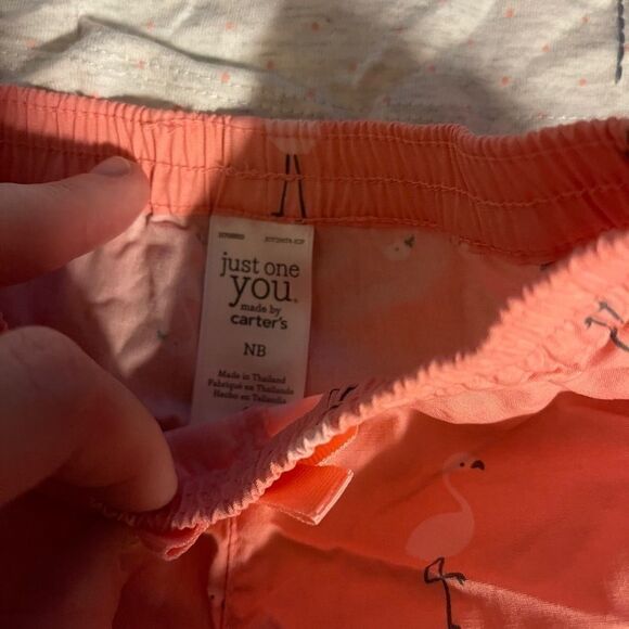 NB Just One You Carter’s - flamingo matching set - Picture 2 of 3